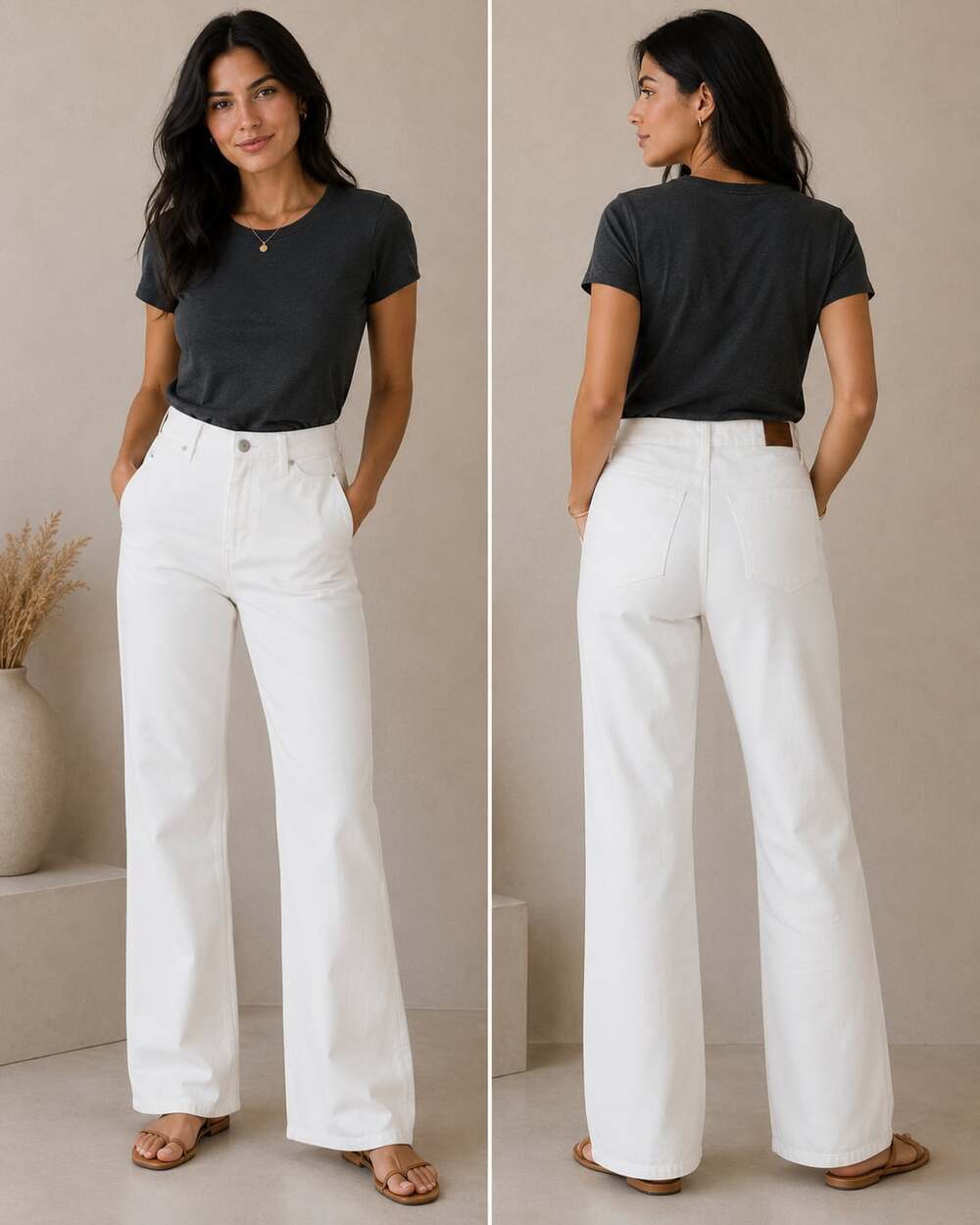 Crown & Ivy Women's Vintage Bootcut White Jeans
M36JC
